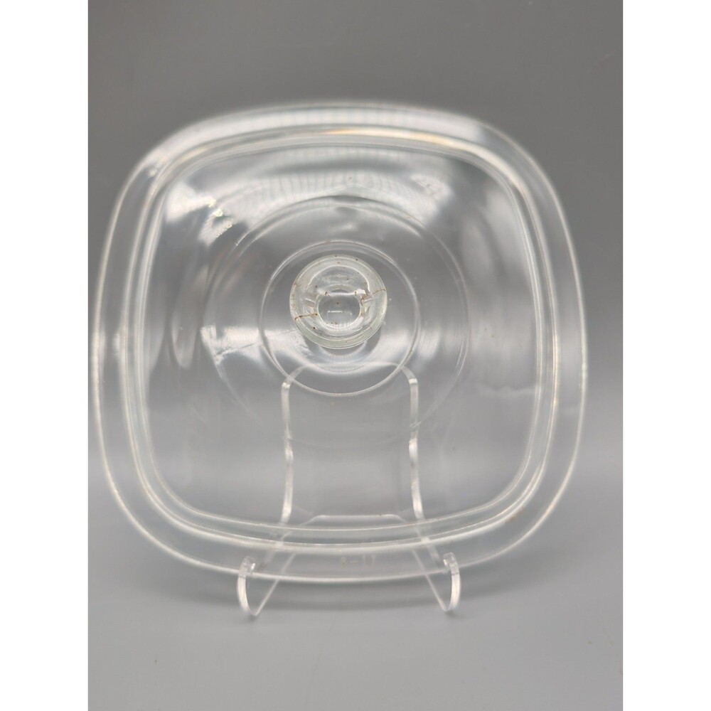 vintage Corning Ware Pyrex clear glass replacement Lid B-17 Square